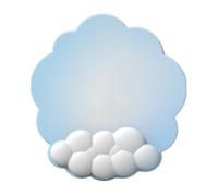 Tapis de souris Bluethy Gradient Cloud avec repose-poignet ergonomique en mousse à mémoire de forme et coussin antidérapant pour soulager les
