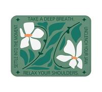 Tapis de souris bohème pour la santé mentale, cadeau de soulagement de l'anxiété, cadeaux de méditation pour femme, tapis de souris vert foncé pour le travail, ordinateur portable, accessoires de