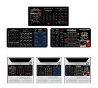 Tapis de souris boursier pour les traders avec motifs graphiques, feuille de triche, design en caoutchouc et bords cousus, améliore le flux de travail de trading (Styles1)