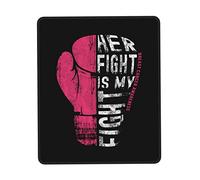 Tapis De Souris Breast Awareness Pink Ribbon sous-Main Comfortable Mousepad Anti-Dérapant Mouse Pad pour Table Voyage Claviers 25X30CM
