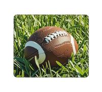 Tapis De Souris Brown Football Green of Grass Mousepad Imperméable Tapis Souris Antidérapante sous-Main pour Ordinateur Ordinateur Portable Travail L