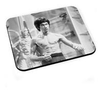 Tapis de souris Bruce lee kung fu arts martiaux noir & blanc Noir G