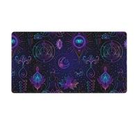 Tapis De Souris Buddhist Sacred Geometry Chart Mouse Pad Parfait sous-Main Anti-Dérapant Tapis De Bureau pour Claviers Travail Voyage 25X30CM