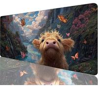 Tapis de Souris Bœuf Tapis de Souris Gaming xxl 1200x600x3mm, Paysage Mouse Pad Imperméable et Antidérapant les Bords à Double Couture Assurent Durabilité, Tandis Tissu Microfibre Cadeaux Homme N1-220