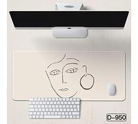 Tapis De Souris Bureau Grand Le Tapis De Souris Est Super Facile Pour Tout Le Monde D'Utiliser Le Bureau Pour Apprendre À Épaissir Le Tapis De Table Simple Et Antidérapant-D-950_900X400Mm_4 Mm