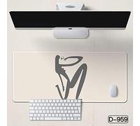 Tapis De Souris Bureau Grand Le Tapis De Souris Est Super Facile Pour Tout Le Monde D'Utiliser Le Bureau Pour Apprendre À Épaissir Le Tapis De Table Simple Et Antidérapant-D-959_900X400Mm_3 Mm