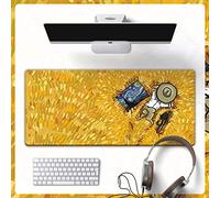 Tapis De Souris Bureau Grand Mignon Dessin Animé Van Gogh Tapis De Souris Super Grande Personnalité Fille Frais Littéraire Créatif Tapis De Table Anime Personnalisé Ins Vent-Dix_300X800Mm_3 Mm