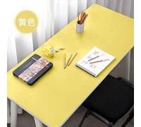 Tapis De Souris Bureau Grand Pad De Bureau À Domicile Étanche À l'eau Antidérapant Peut Être Recadré Enfant Étudiants Apprenant À Dessiner Un Écran De Protection des Yeux-Jaune_1000X500Mm_3,5 Mm