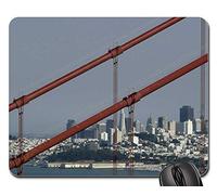 Tapis De Souris, Câble en Acier De La Ville De San Francisco, Californie, États-Unis Tapis Souris Antidérapante Mousepad Bords Cousus Tapis De Gaming pour Professionnels Ordinateur Jeux 25X30Cm