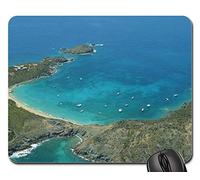 Tapis De Souris, Caraïbes St Barth Beach Vacances Voyage De Vacances Tapis De Souris Gamer Antidérapante Tapis Souris Moderne Tapis De Gaming pour Professionnels Ordinateur Jeux 25X30Cm