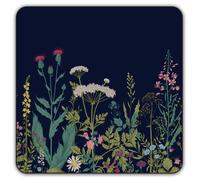 Tapis de souris carr de qualit sup rieure, imperm able et antid rapant, base en caoutchouc 9 x 9 pouces (La fleur noire)