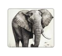 Tapis de souris carré avec base en caoutchouc antidérapant 17,8 x 21,8 cm avec bords cousus pour souris sans fil, ordinateur portable, maison, bureau