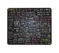 Tapis de souris carré avec base en caoutchouc antidérapant, 25,4 x 30,5 cm avec bords cousus Formule mathématique, tapis de souris de jeu pour souris sans fil, ordinateur, ordinateur portable, maison