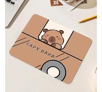 Tapis De Souris Carré Capybara, Mignon, Peint À La Main, pour Bureau, Divertissement, Clavier, Poignet
