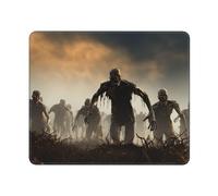 Tapis de souris carré de nombreux zombies avec base en caoutchouc antidérapant, 25,4 x 30,5 cm, tapis de souris personnalisé pour souris sans fil, ordinateur portable, accessoires de bureau, tapis de
