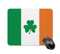 Tapis de souris carré Happy Irish Holidays - Imperméable - Avec base en caoutchouc antidérapant - Sans fil - Pour ordinateur portable, bureau, maison, jeu personnalisé - 20 x 25 cm