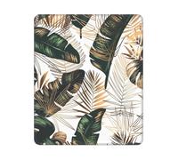 Tapis de Souris carré imprimé Green Tropica, Bords Cousus, 10 et 12 Pouces