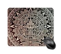 Tapis de souris carré motif calendrier maya fin du monde tapis de souris d'ordinateur portable avec base en caoutchouc antidérapant 25 x 30 cm ultra fin pour ordinateur portable bureau accessoires de