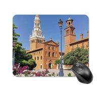 Tapis de souris carré pour ordinateur portable avec base en caoutchouc antidérapant 20 x 25 cm, ultra fin, accessoires de bureau
