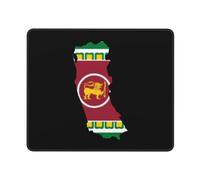 Tapis De Souris Carte des Drapeaux De La Province De L'Ouest Mousepad Anti-Dérapant Tapis De Souris De Jeu Durables sous-Main pour Clavier Et Souris pour Gaming Bureau Pc 25X30Cm