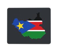 Tapis De Souris Carte du Drapeau du Soudan du Sud Mouse Pad Glissement Facile sous-Main Imperméable Tapis Souris pour Travail Bureau Jeu XL