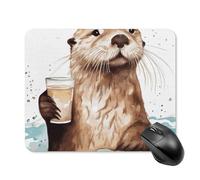 Tapis De Souris Castor des Bancs De Mer Moderne Tapis De Souris De Jeu Portable Gaming Mousepad pour Professionnels Jeux Ordinateur 25X30Cm