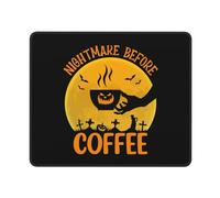 Tapis De Souris Cauchemar Avant Le Café sous-Main pour Clavier Et Souris Étanche Mouse Pad Moderne Mousepad pour Souris Gaming Travail 25X30Cm