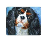 Tapis de Souris, Cavalier King Charles Spaniel, Tapis de Souris à Base de Caoutchouc antidérapant, Tapis de Souris étanche 12 × 10 Pouces pour Le Bureau