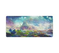 Tapis de Souris Cavern of Wonder Grand Format 40x90cm antidérapant texturé imperméable Bords Cousus pour Jeux Bureau Maison