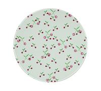 Tapis De Souris Cerises Mignonnes sur Fond Vert, Fruit Drôle 4 Tapis De Souris Gaming Portable Mousepad Petit Mouse Pad pour Travail Bureau Maison 20X20 Cm