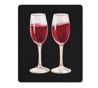 Tapis De Souris Champagne Red Wine Glasses Tapis Souris Antidérapante sous-Main Portable Accessoires De Jeu pour Travail Ordinateur Jeu M
