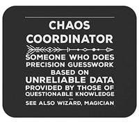 Tapis De Souris Chaos Chaos Coordinator Definition Organization Mousepad Anti-Dérapant Tapis De Bureau Comfortable sous-Main pour Table Voyage Travail 25X30CM