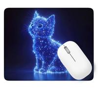 Tapis De Souris Chat Mouse Pad Petit 34 x 28 cm, Rêve Tapis Souris Gamer, Base en Caoutchouc Imperméable et Antidérapante, Vous Une Glisse Ultra-Douce et Un Suivi Optimal pour Travail, Jeux p1j-267