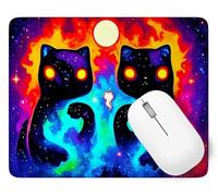 Tapis de Souris Chat, Tapis de Souris Gamer 290 x 240 mm Bords Cousus, Haute Précision et Vitesse avec Bords Cousus et Base en Caoutchouc Antidérapante Mouse Pad Animal, pour Bureau, Gaming p1j-822