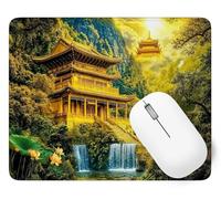 Tapis De Souris Château Mouse Pad Petit 34 x 28 cm, Paysage Tapis Souris Gamer, Base en Caoutchouc Imperméable et Antidérapante, Offrez-Vous Une Glisse Ultra-Douce et Un Suivi Optimal Jeux p1j-463