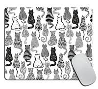 Tapis de Souris Chaton Abstrait avec Une Jolie Queue Tapis de Gaming PC