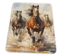 Tapis De Souris, Chevaux De Course Western Brown Doux Mousepad Moderne Tapis Souris pour Ordinateur Pc Claviers 25X30cm