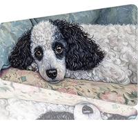 Tapis de Souris Chien Tapis de Souris Gaming XXL 800x400x3mm, Simple Mouse Pad Imperméable et Antidérapant Les Bords à Double Couture Assurent Durabilité, Tandis Tissu Microfibre Cadeaux Homme N1-713