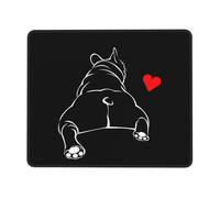 Tapis De Souris Chiot De Bouvier Français Drôle Portable Tapis De Bureau Antidérapante Mousepad pour Maison Gamer Ordinateur 10X12In