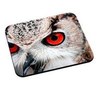 Tapis de souris Chouette yeux rouges animaux hiboux G