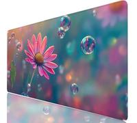 Tapis de Souris Chrysanthème XXL 900x400mm Mouse Pad Rêve sous Main Bureau avec Base Anti-Dérapante, Précision Accrue pour Joueur, Tapis Souris Gamer Imperméable, Accessoire Bureau pour PC H0-688
