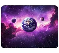Tapis de Souris Ciel étoilé Tapis de Souris Gaming 320x260x3mm, Mouse Pad Jeux e-Sport, Glisse Fluide Contrôle Stable Silencieux Base en Caoutchouc Antidérapant pour Bureau PC Laptop (Terre), Model705