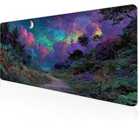 Tapis De Souris Ciel Nocturne,Sous Main Bureau Chemin Tapis De Souris XXL Gaming 600x400x3mm Protege Bureau Base AntidéRapante,Durable ImperméAble Tissu Texturé Microtissu AméLiore PréCision Y1-46