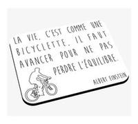 Tapis de souris Citations célèbres albert einstein la vie c'est comme une G