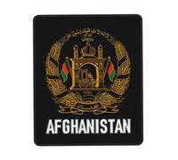 Tapis De Souris Coat of Arms of Afghanistan Flag Afghan Emblem Mouse Pad Parfait sous-Main Comfortable Tapis De Bureau pour Table Claviers Travail 25X30CM