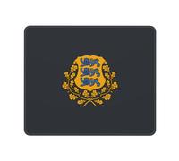 Tapis De Souris Coat of Arms of Estonia Print Mousepad Doux Mouse Pad Comfortable sous-Main pour Claviers Voyage Table 25X30CM