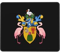 Tapis De Souris Coat of Arms of The Turks and Caicos Islands Accessoires De Jeu Imperméable Mouse Pad Glissement Facile Mousepad pour Travail Ordinateur Portable Jeu XL