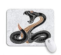Tapis De Souris Cobra Viper Snake À L'Encre Technique sur Tee Biker Tapis De Souris D'Ordinateur Base en Caoutchouc Antidérapante Tapis Souris, pour Ordinateur, Maison, 25 x 30cm