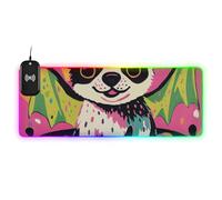 Tapis de souris coloré avec ailes de chauve-souris pour Halloween - 90 x 40 cm