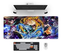 Tapis de souris compatible avec Demon Slayer - Grand tapis de souris pour ordinateur avec base en caoutchouc antidérapant | Compatible avec Kimetsu No Yaiba 30 x 80 cm, long tapis de souris pour
